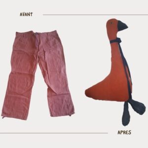 transformation upcycling d'un pantalon