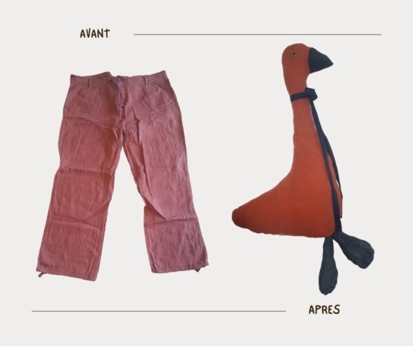 transformation upcycling d'un pantalon