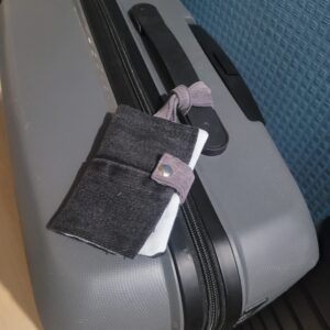 Étiquette à bagage en tissu